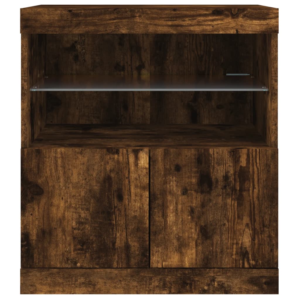 Příborník S Led Osvětlením 60 X 37 X 67 Cm