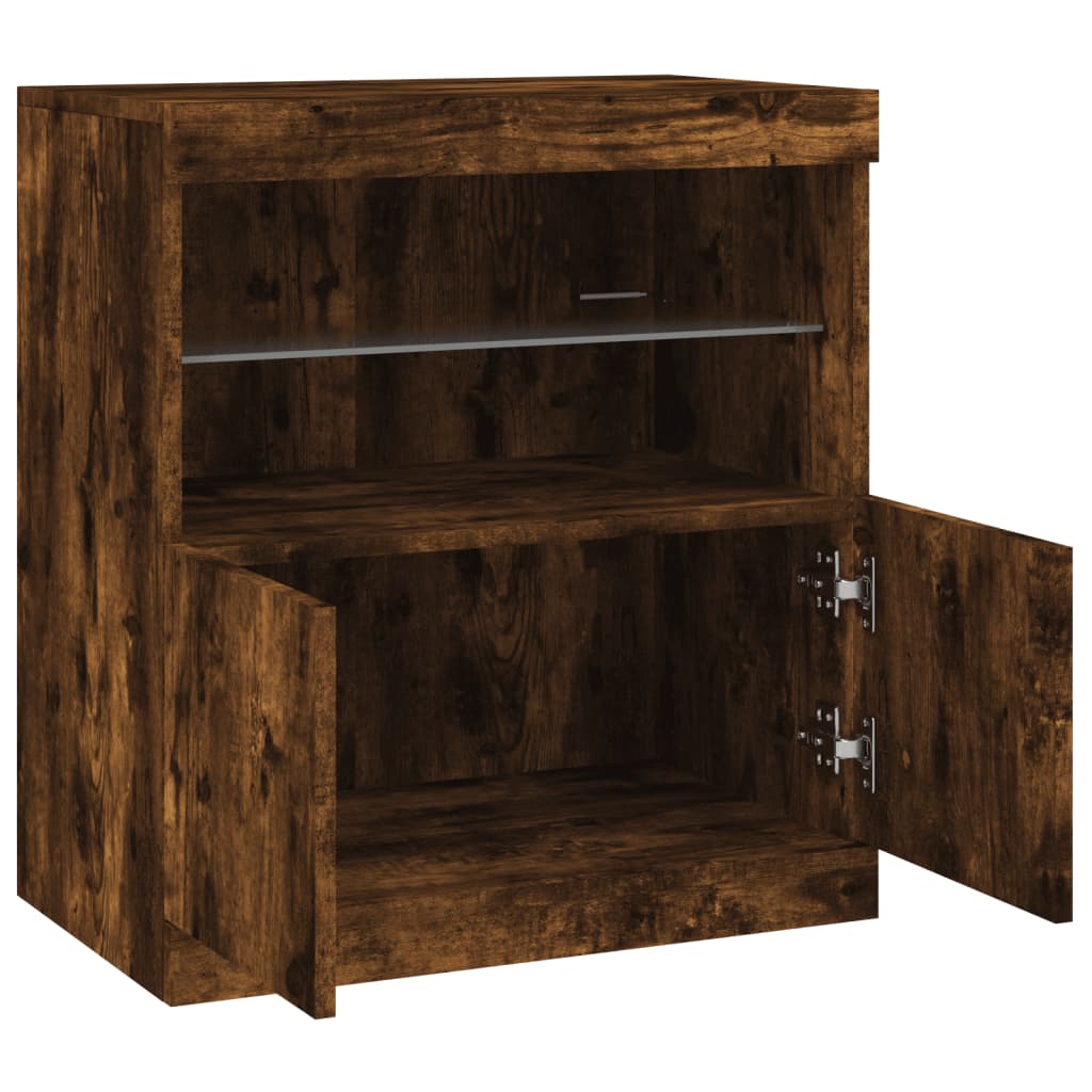 Příborník S Led Osvětlením 60 X 37 X 67 Cm