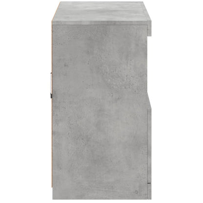 Příborník S Led Osvětlením Betonově Šedý 81 X 37 X 67 Cm