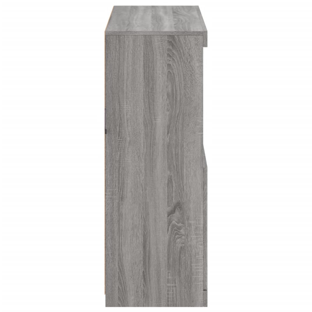 Příborník S Led Osvětlením Šedý Sonoma 81 X 37 X 100 Cm