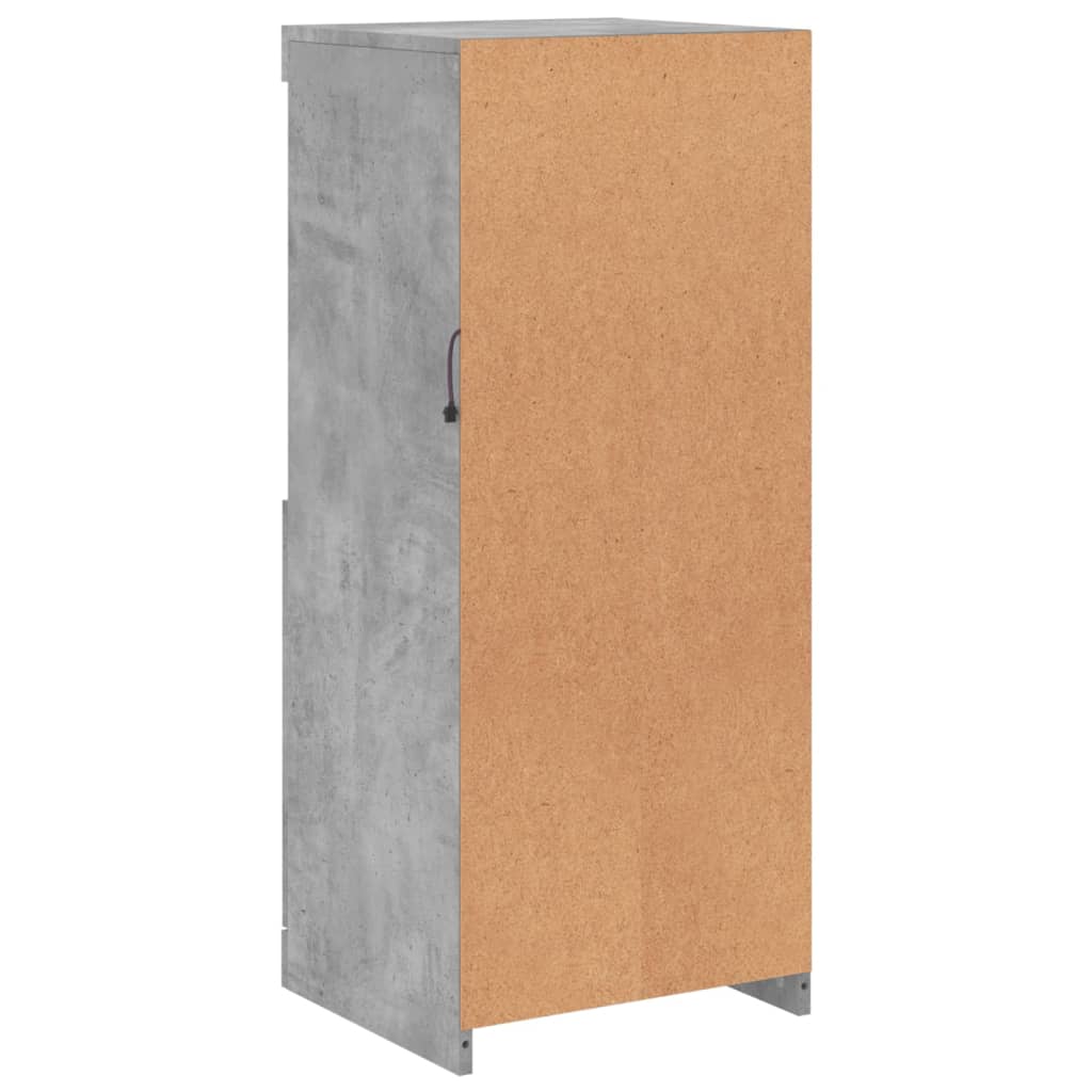 Příborník S Led Osvětlením Betonově Šedý 41 X 37 X 100 Cm