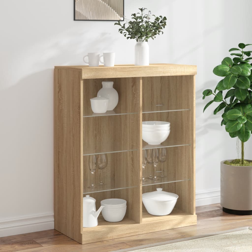 Příborník S Led Osvětlením 81 X 37 X 100 Cm