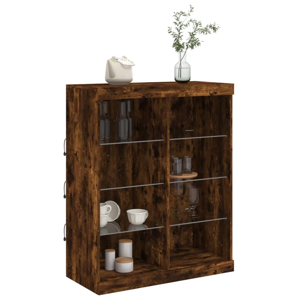 Příborník S Led Osvětlením 81 X 37 X 100 Cm