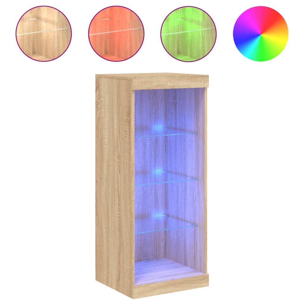 Příborník S Led Osvětlením Dub Sonoma