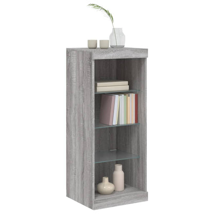 Příborník S Led Osvětlením Šedý Sonoma 41 X 37 X 67 Cm Šedá Sonoma