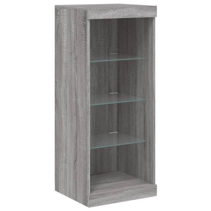 Příborník S Led Osvětlením Šedý Sonoma 41 X 37 X 67 Cm Šedá Sonoma