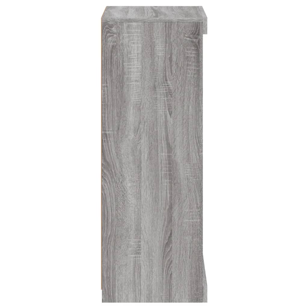 Příborník S Led Osvětlením Šedý Sonoma 41 X 37 X 67 Cm Šedá Sonoma