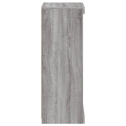 Příborník S Led Osvětlením Šedý Sonoma 41 X 37 X 67 Cm Šedá Sonoma
