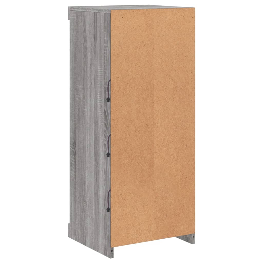 Příborník S Led Osvětlením Šedý Sonoma 41 X 37 X 67 Cm Šedá Sonoma