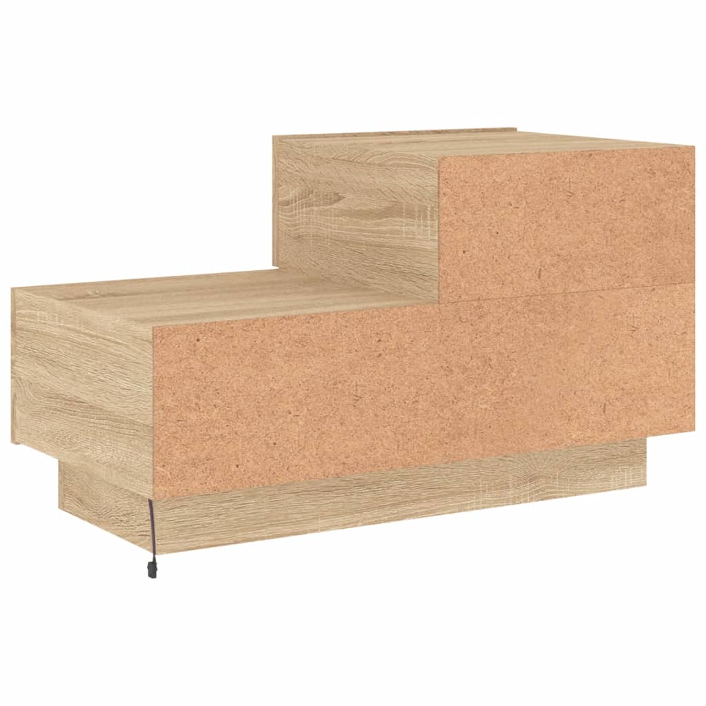 Noční Stolek S Led Osvětlením 70 X 36 X 40,5 Cm