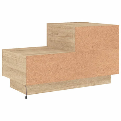 Noční Stolek S Led Osvětlením 70 X 36 X 40,5 Cm