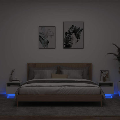 Noční Stolek S Led Osvětlením 40 X 39 X 37 Cm