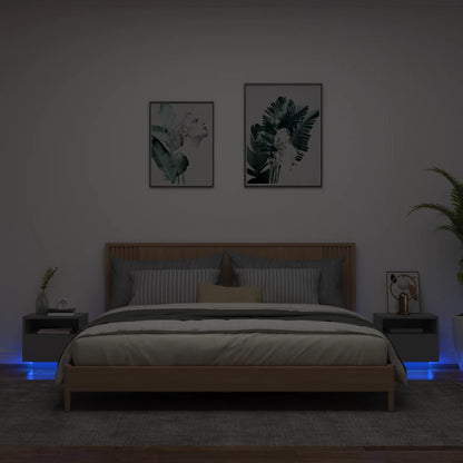 Noční Stolek S Led Osvětlením 40 X 39 X 37 Cm