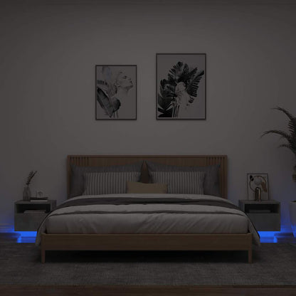 Noční Stolek S Led Osvětlením 40 X 39 X 37 Cm