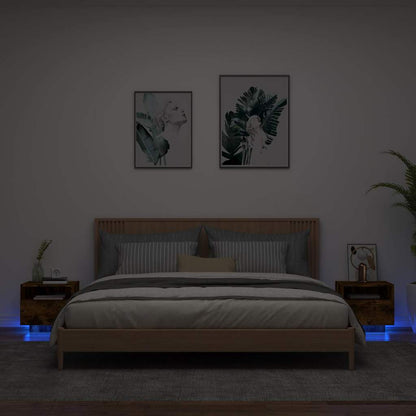 Noční Stolek S Led Osvětlením 40 X 39 X 37 Cm
