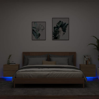 Nástěnný Noční Stolek S Led Osvětlením