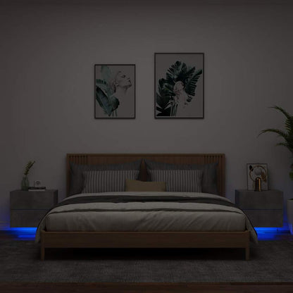 Nástěnný Noční Stolek S Led Osvětlením