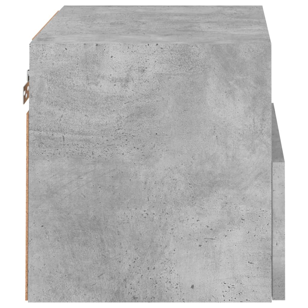 Nástěnné Tv Skříňky 2 Ks Betonově Šedé 40 X 30 X 30 Cm Kompozit