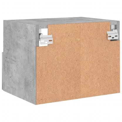 Nástěnné Tv Skříňky 2 Ks Betonově Šedé 40 X 30 X 30 Cm Kompozit