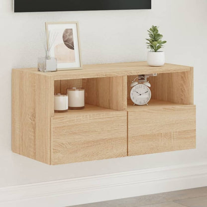 Nástěnná Tv Skříňka 60X30X30 Cm Kompozitní Dřevo