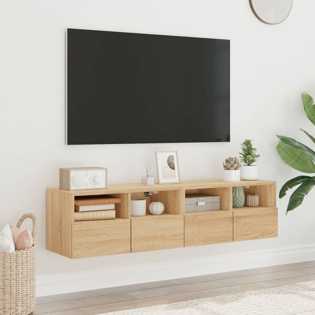 Nástěnná Tv Skříňka 60X30X30 Cm Kompozitní Dřevo