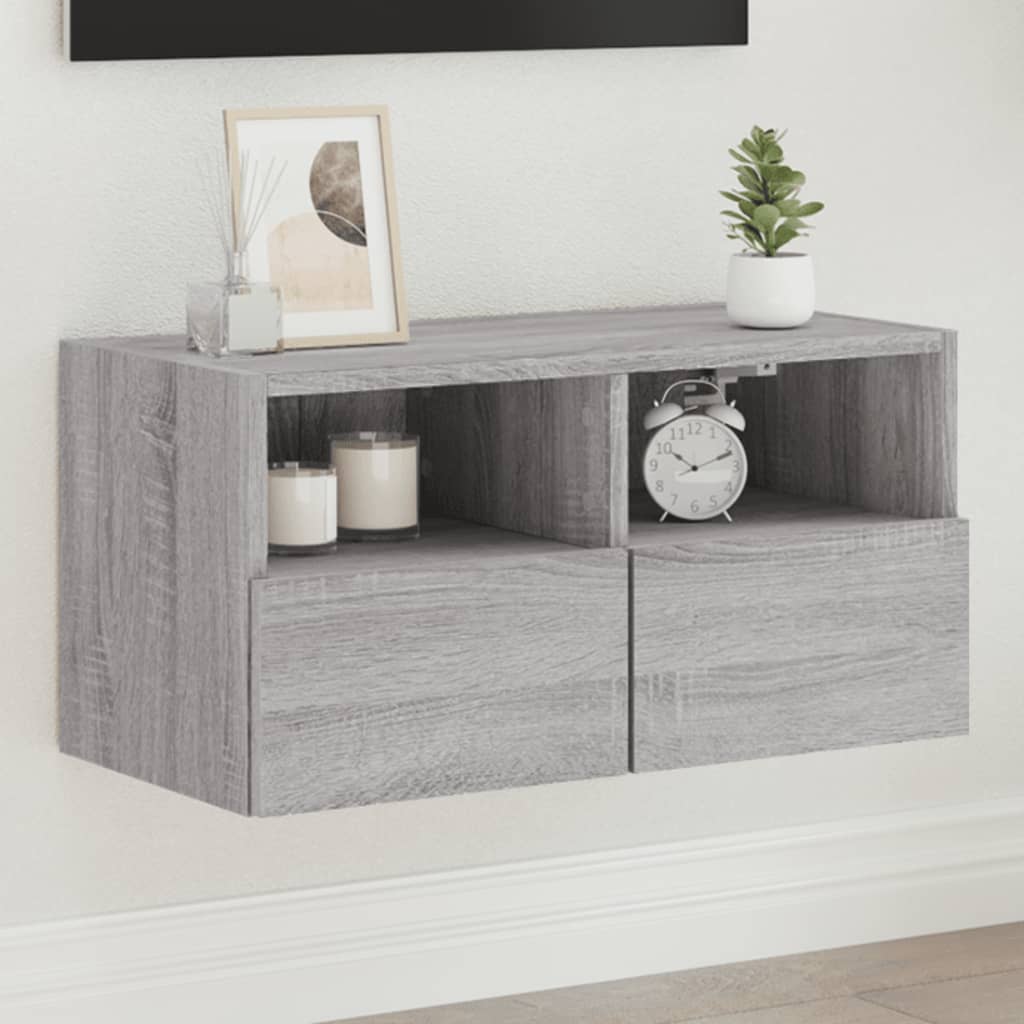 Nástěnná Tv Skříňka 60X30X30 Cm Kompozitní Dřevo