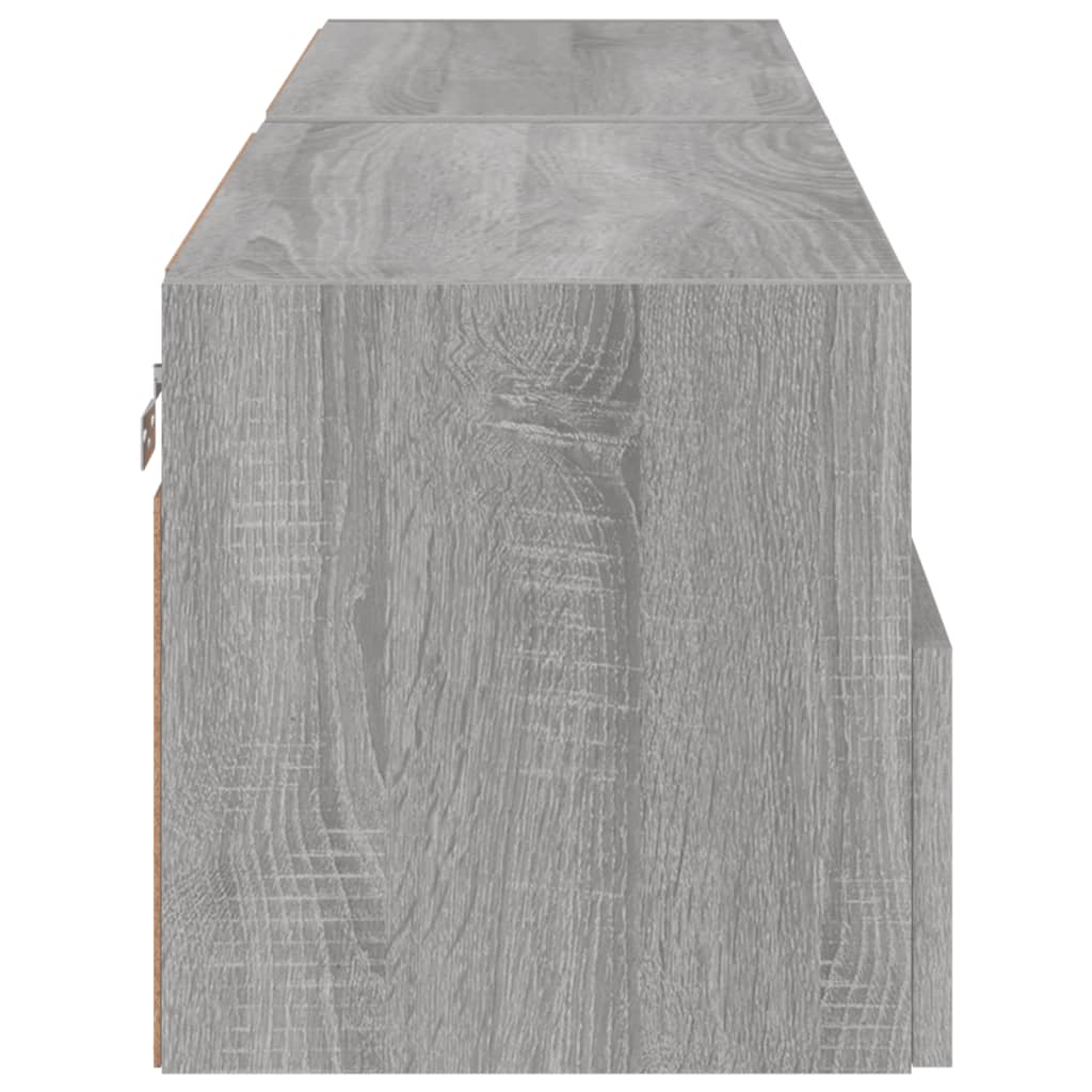 Nástěnné Tv Skříňky 2 Ks Šedé Sonoma 60 X 30 X 30 Cm Kompozit