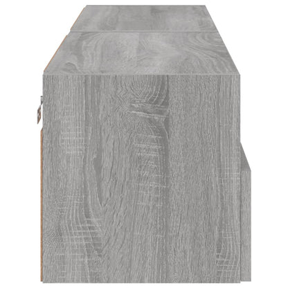 Nástěnné Tv Skříňky 2 Ks Šedé Sonoma 60 X 30 X 30 Cm Kompozit
