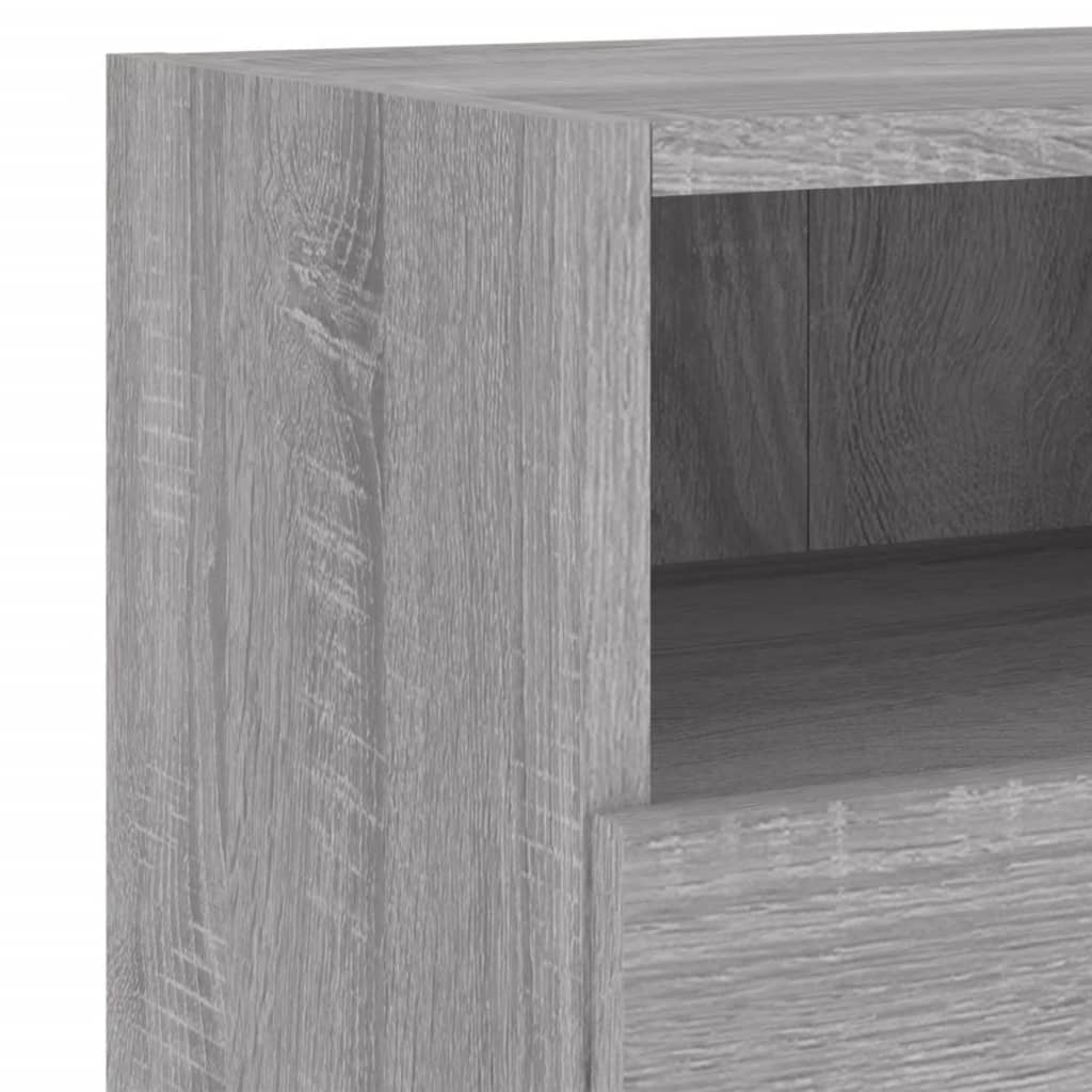 Nástěnné Tv Skříňky 2 Ks Šedé Sonoma 60 X 30 X 30 Cm Kompozit