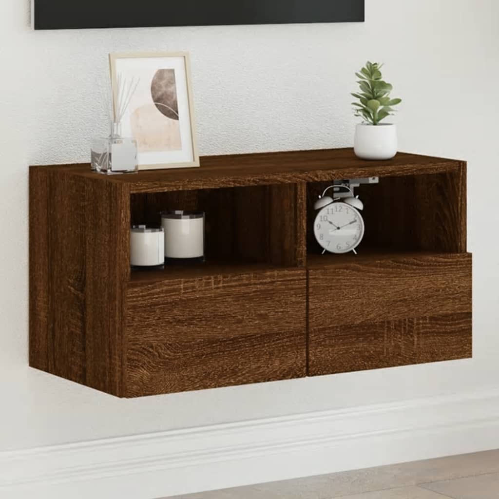 Nástěnná Tv Skříňka 60X30X30 Cm Kompozitní Dřevo