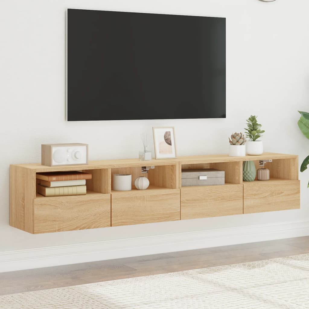 Nástěnná Tv Skříňka 60X30X30 Cm Kompozitní Dřevo