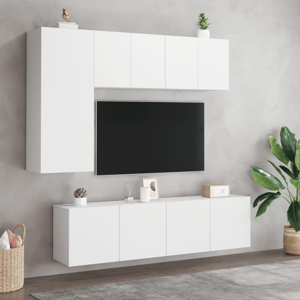 Tv Skříňka Nástěnná Bílá 60 X 30 X 41 Cm