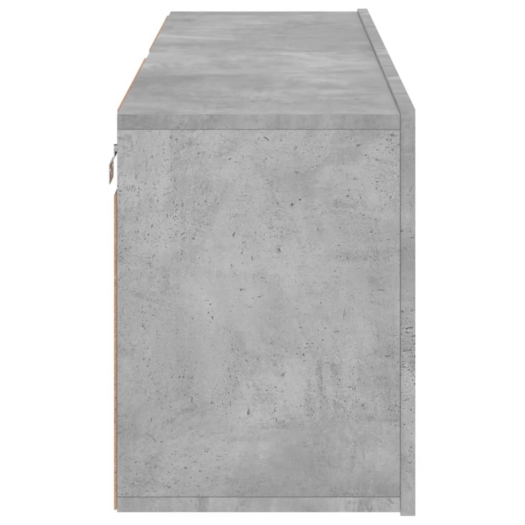 Tv Skříňky Nástěnné 2 Ks Betonově Šedé 60 X 30 X 41 Cm