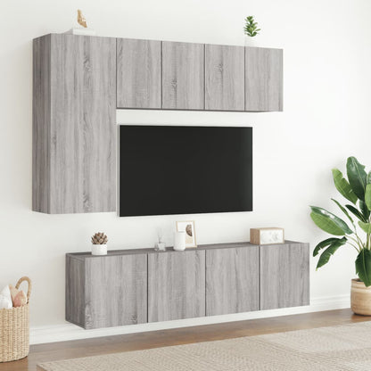 Tv Skříňka Nástěnná Šedá Sonoma 60 X 30 X 41 Cm
