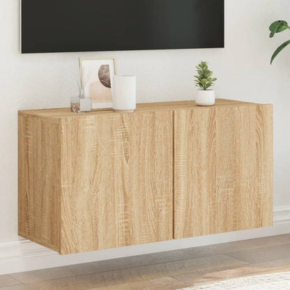 Tv Skříňka Nástěnná Dub Sonoma 80 X 30 X 41 Cm