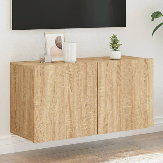 Tv Skříňka Nástěnná Dub Sonoma 80 X 30 X 41 Cm