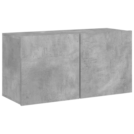 Tv Skříňka Nástěnná Betonově Šedá 80 X 30 X 41 Cm