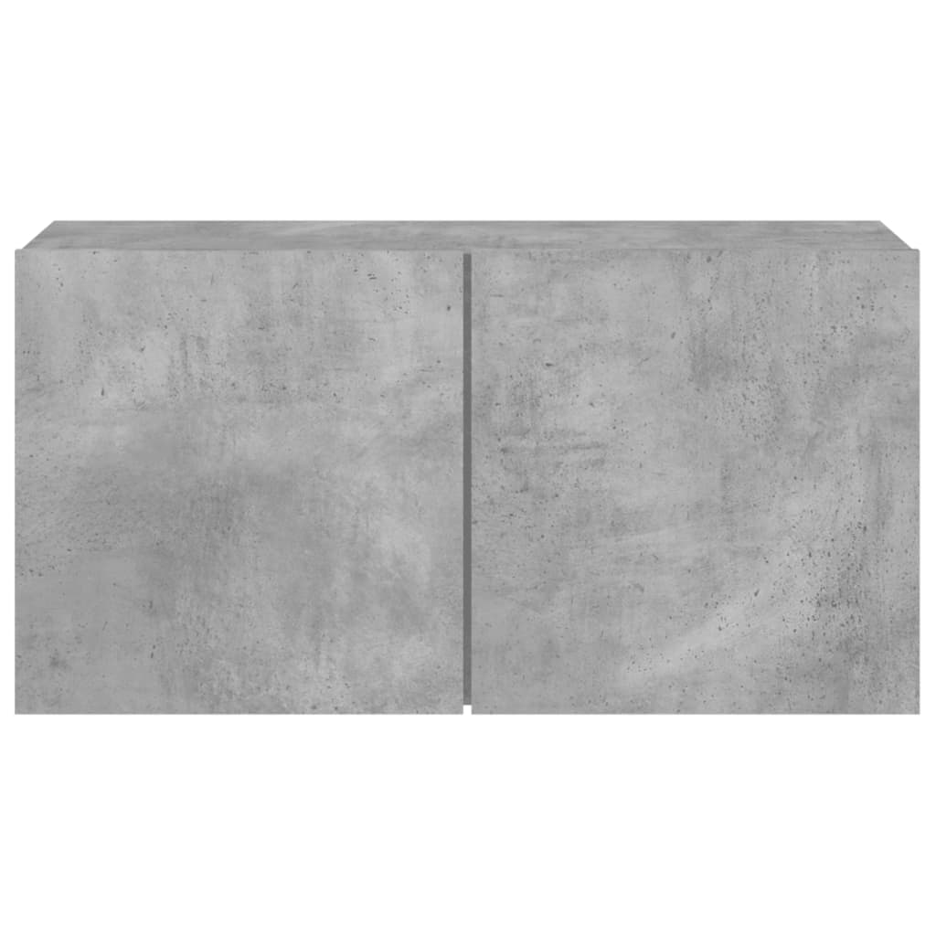 Tv Skříňka Nástěnná Betonově Šedá 80 X 30 X 41 Cm