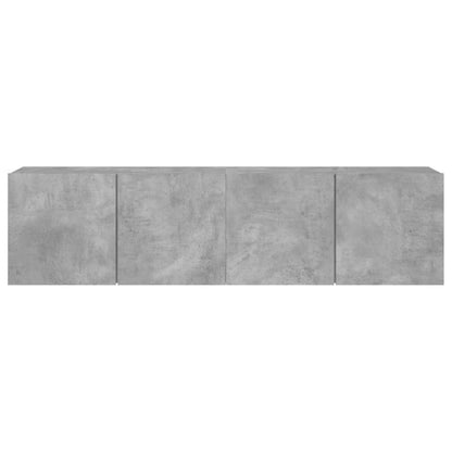 Tv Skříňky Nástěnné 2 Ks Betonově Šedé 80 X 30 X 41 Cm