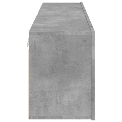 Tv Skříňky Nástěnné 2 Ks Betonově Šedé 80 X 30 X 41 Cm