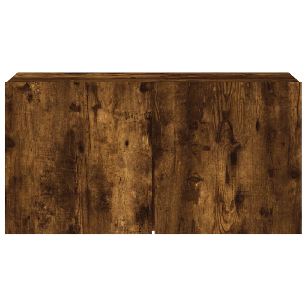 Tv Skříňka Nástěnná Kouřový Dub 80 X 30 X 41 Cm