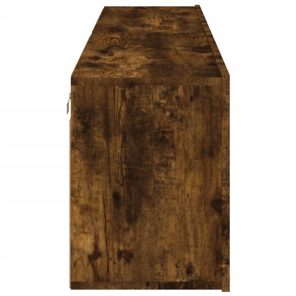 Tv Skříňky Nástěnné 2 Ks Kouřový Dub 80 X 30 X 41 Cm