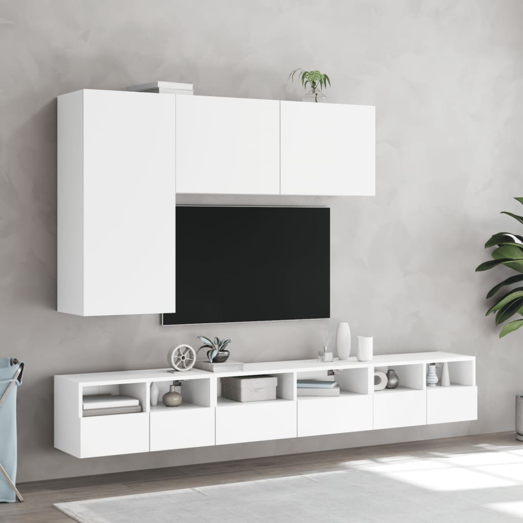 Tv Skříňka Nástěnná Bílá 100 X 30 X 41 Cm