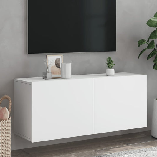 Tv Skříňka Nástěnná Bílá 100 X 30 X 41 Cm