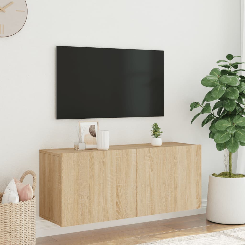 Tv Skříňka Nástěnná Dub Sonoma 100 X 30 X 41 Cm