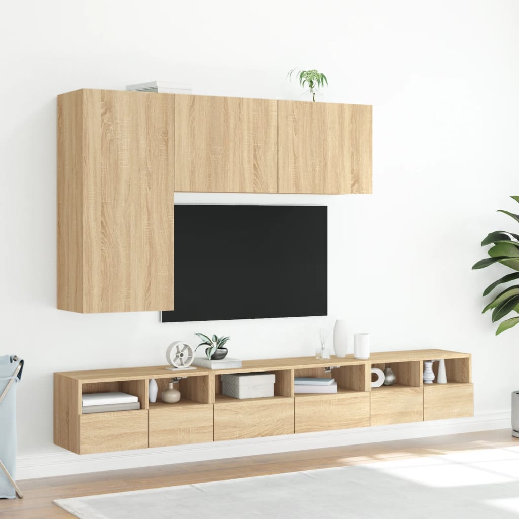 Tv Skříňka Nástěnná Dub Sonoma 100 X 30 X 41 Cm