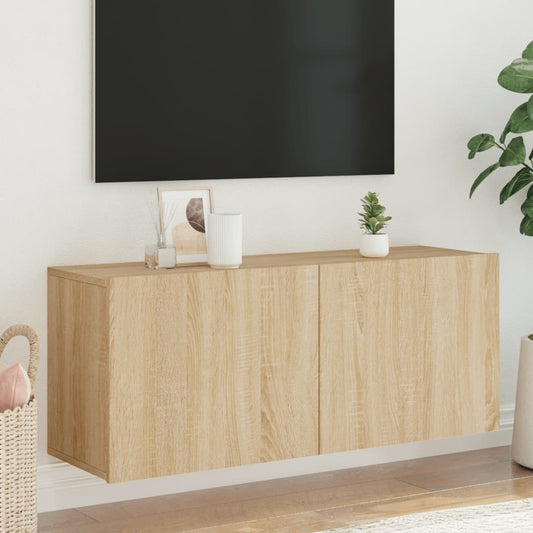 Tv Skříňka Nástěnná Dub Sonoma 100 X 30 X 41 Cm