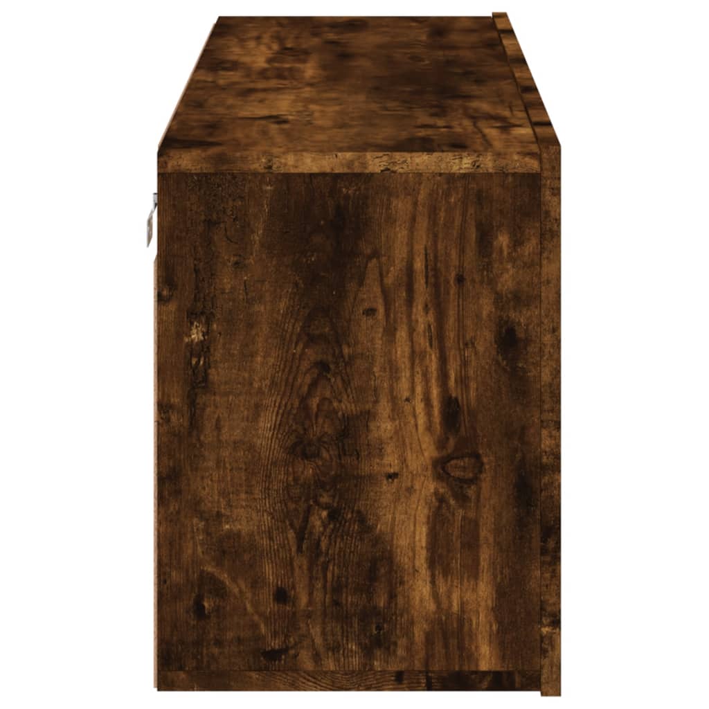 Tv Skříňka Nástěnná Kouřový Dub 100 X 30 X 41 Cm