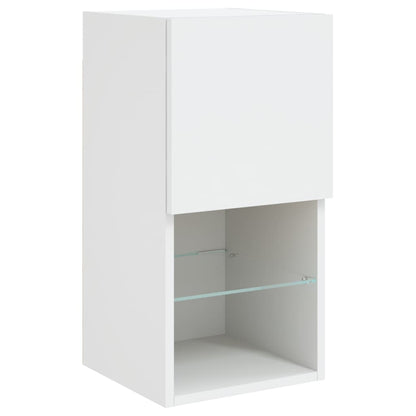 Tv Skříňky S Led Osvětlením 2 Ks Bílé 30,5 X 30 X 60 Cm