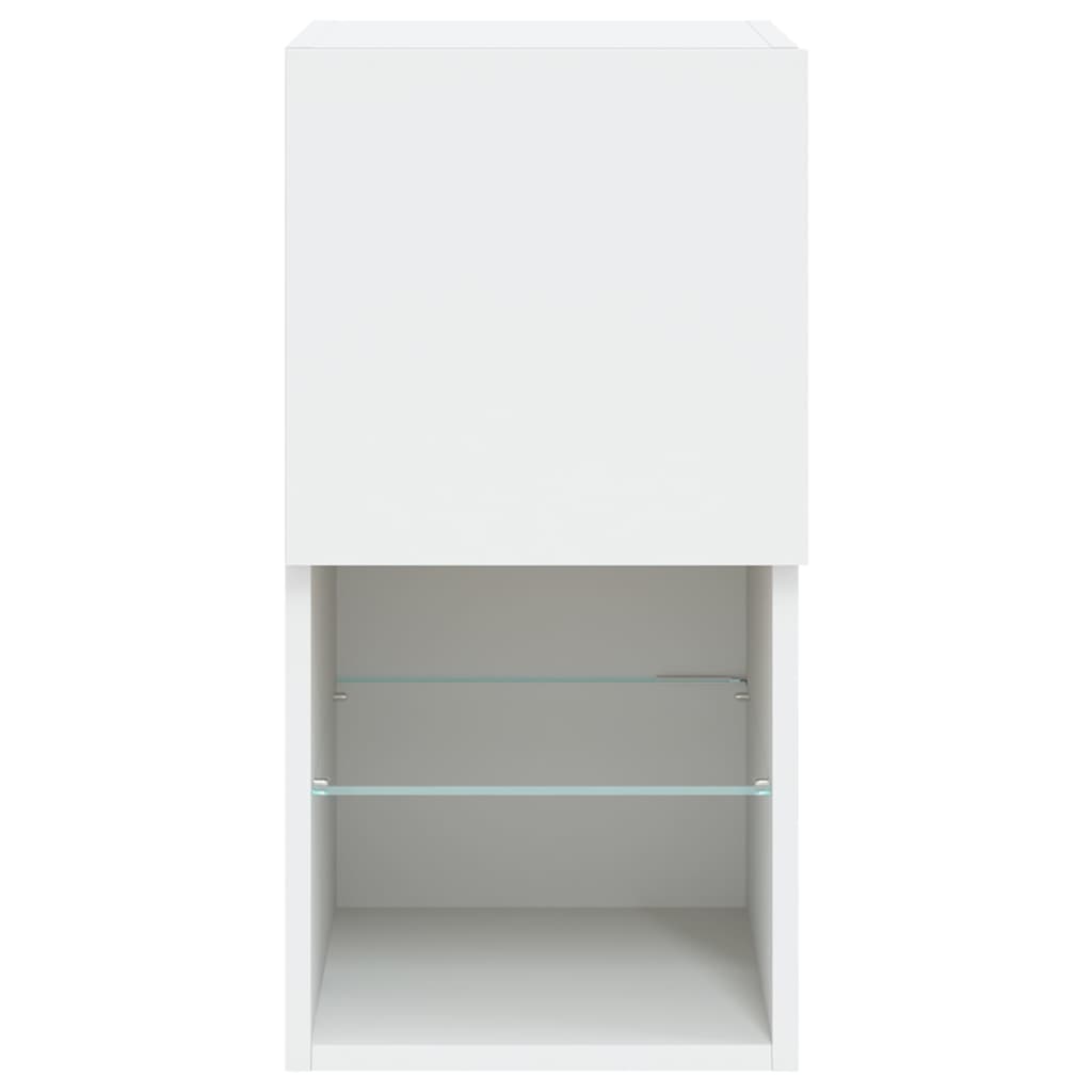 Tv Skříňky S Led Osvětlením 2 Ks Bílé 30,5 X 30 X 60 Cm